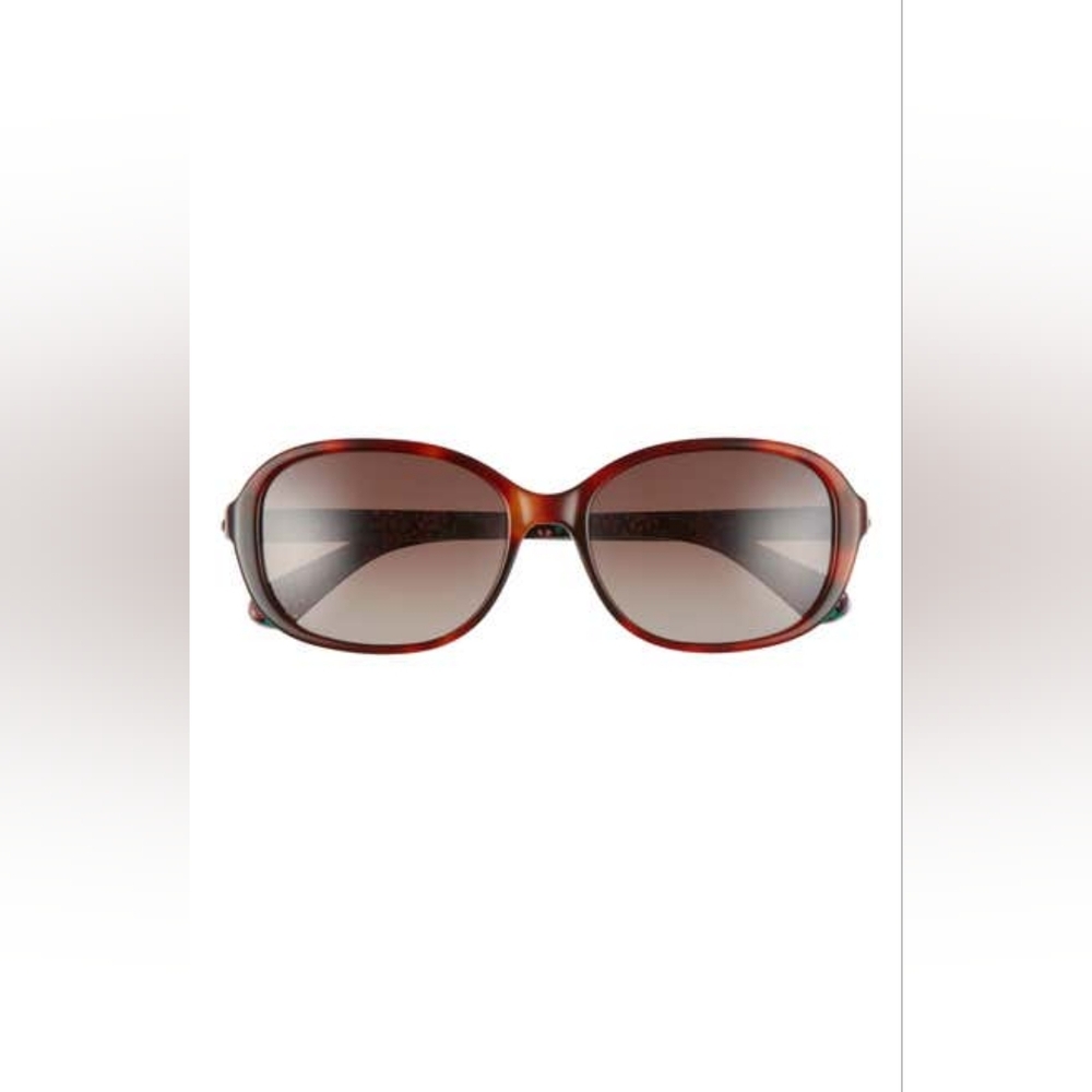Kate Spade New York izabella 55mm gradient oval sunglasses, DARK HAVANA/ BROWN G
